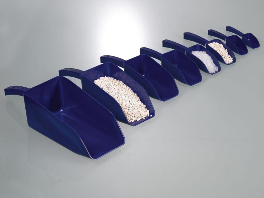 Bürkle SteriPlast Scoop 1000 ml, PS Length 332 mm, Blue, Detectable, Pack of 10