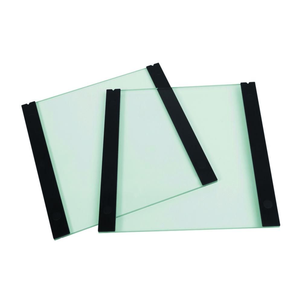 Thistle Scientific Plain Glass Plates 200x200mm with 0.75mm Bonded Spacers – Pack of 2