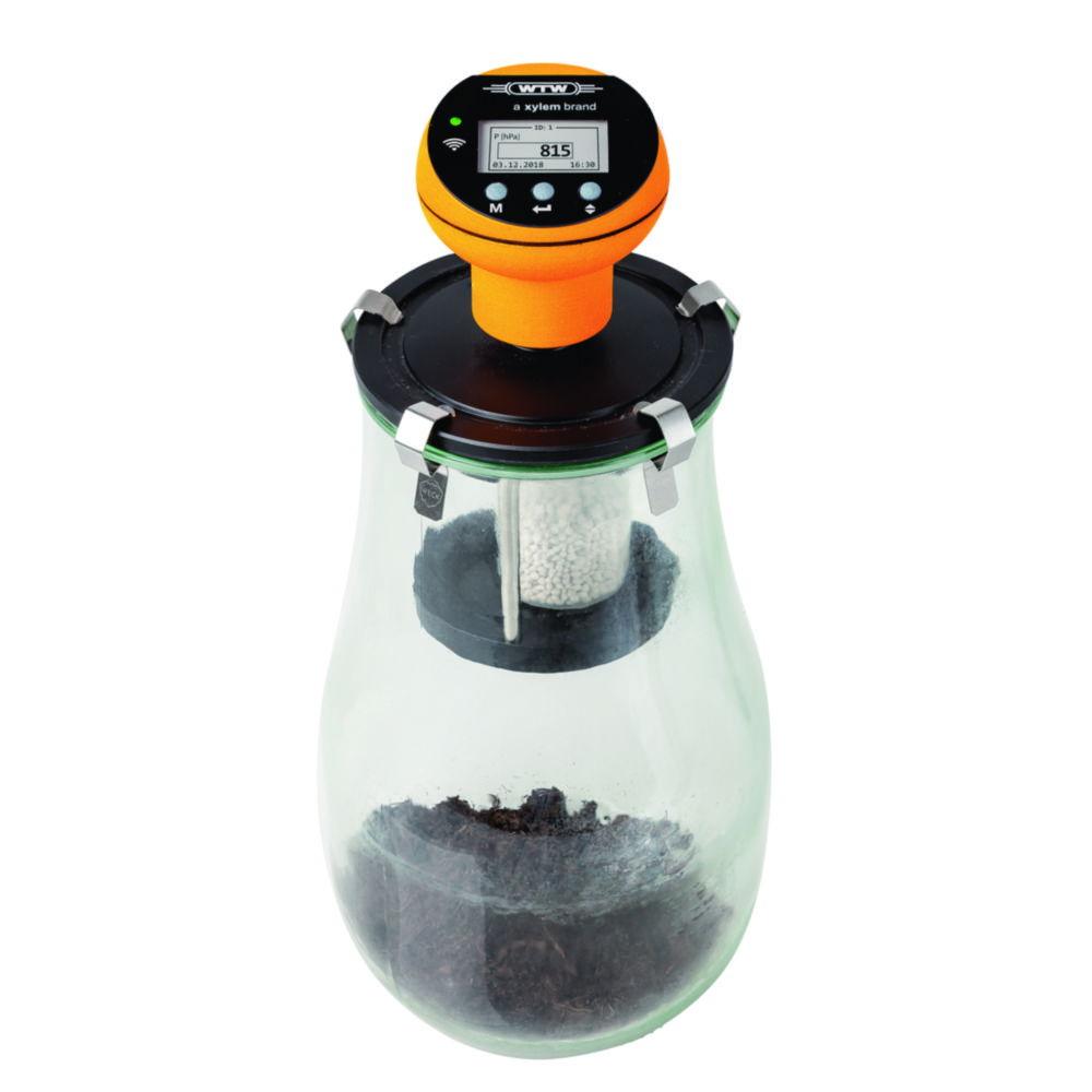 Xylem WTW Respirometric Measuring System OxiTop-IDS B6M-2.5-F for Determination of Aerobic AT4 Ground Respiration, 6 Measuring Points, DVMGKL Clamps, CO2 Absorber