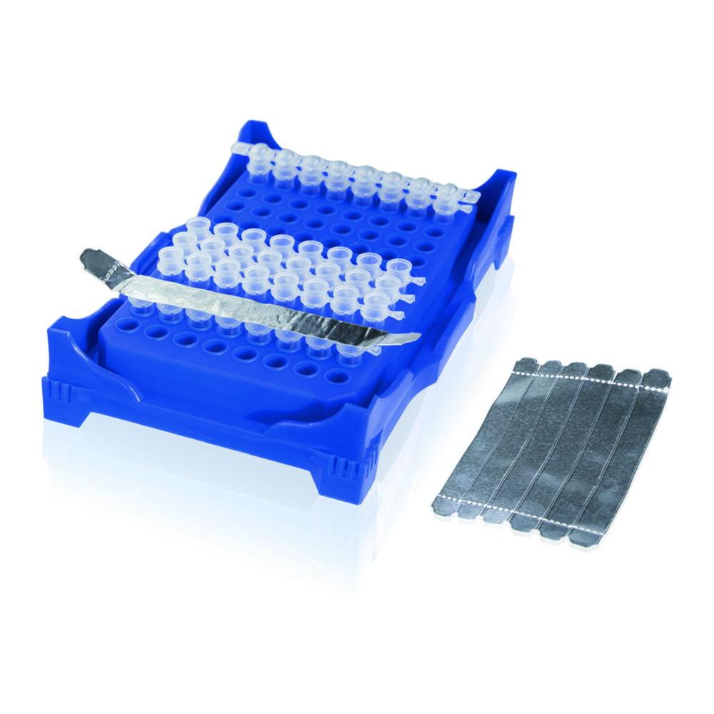 BRAND Foilstrips Aluminum, Self-Adhesive for PCR and Storage, Pack of 50