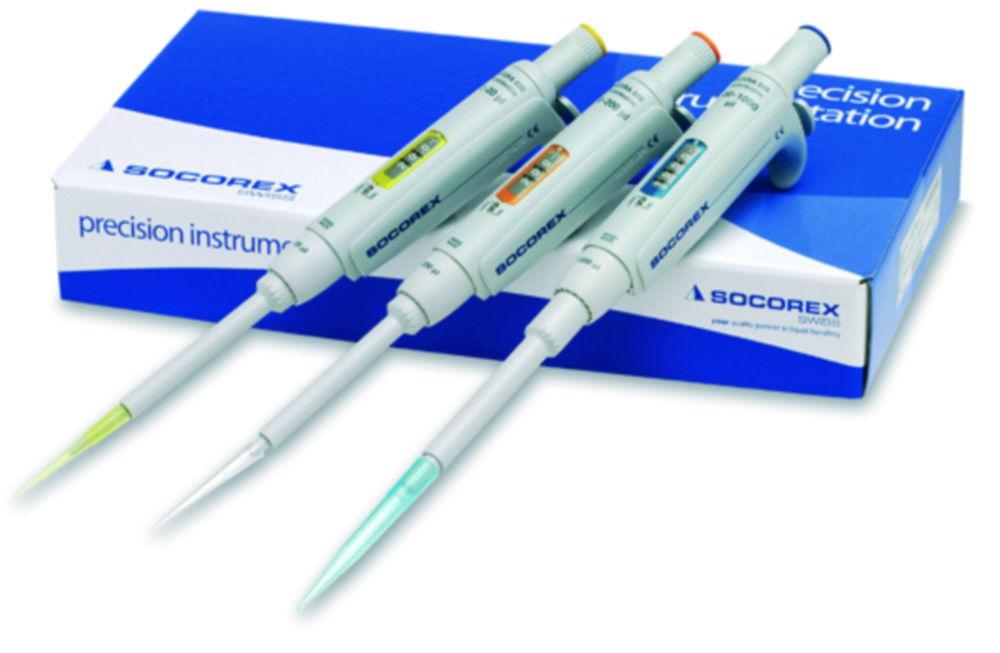 SOCOREX Acura Manual 825 Triopack C Pack of 3 Micro Pipettes 2/10/50µl