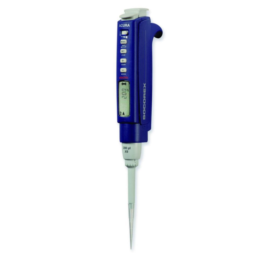 SOCOREX Acura electro 936, macropipette 0.1 – 2 mL, with 4.8V battery