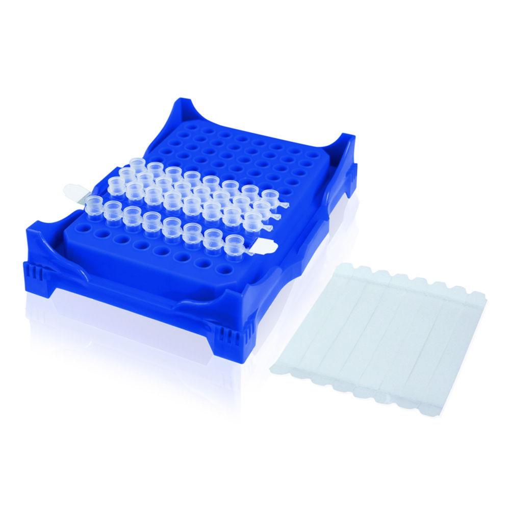 BRAND Filmstrips Polyester, Self-Adhesive for PCR, qPCR and Storage, Pack of 50