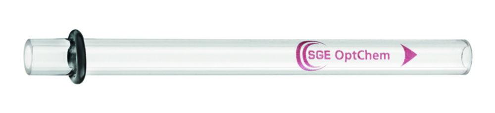Trajan Scientific SGE OptChem™ Straight Inlet Liner with Pre-fitted O-ring, 1.2 mm ID, 78.5 mm Length, Pack of 1
