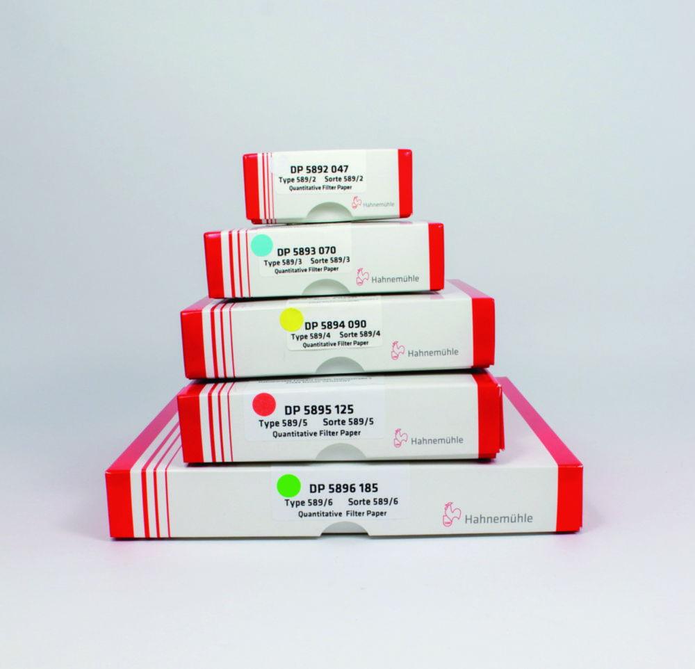 Hahnemühle Filter Circles 589/5, 150 mm Red Quantitative Filter Paper, 84 g/sqm, Pack of 100