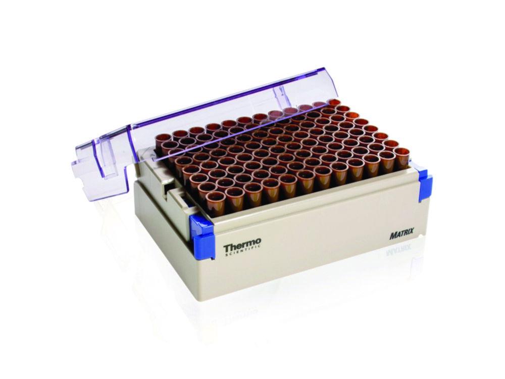 Thermo Matrix Tubes 500 µL Clear with 2D Barcode, without Screw Cap, White Patch