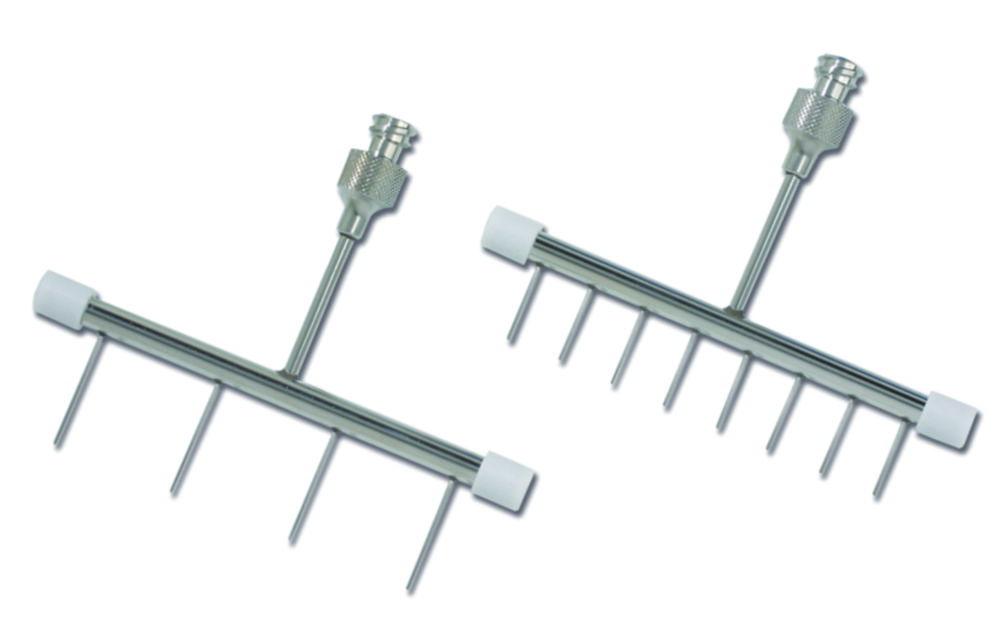 SOCOREX Dispensing and Intake-Manifold Stainless Steel, Autoclavable 4-Channel, LL