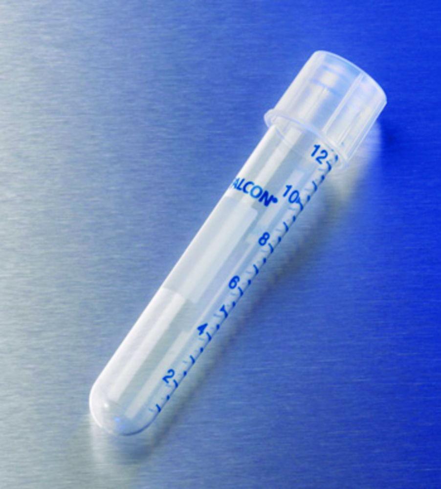 Falcon® Round-Bottom Tubes w. srew cap, 14 ml, PP 100x17 mm, sterile, pack of 500