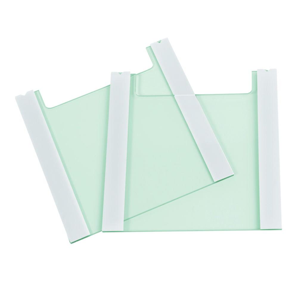 Thistle Scientific Notched Glass Plates 100×100 mm with 1 mm Bonded Spacers (Pack of 2)