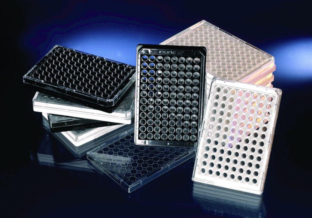 Thermo Nunc 96 Microwell Plates PS Transparent Bottom Black, Pack of 30