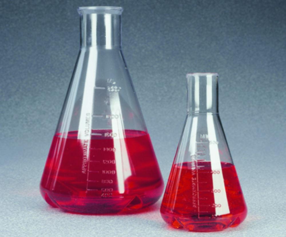 Thermo Nalgene Erlenmeyer Flask 2000 mL PC with Baffles, Pack of 4

