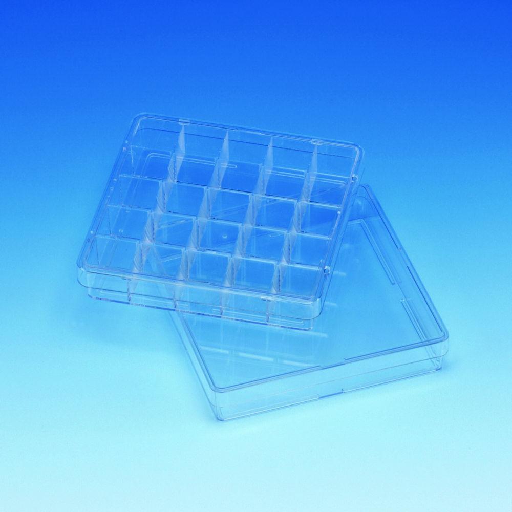 Square dish 100 mm height 20.8, 25-well, pack of 120