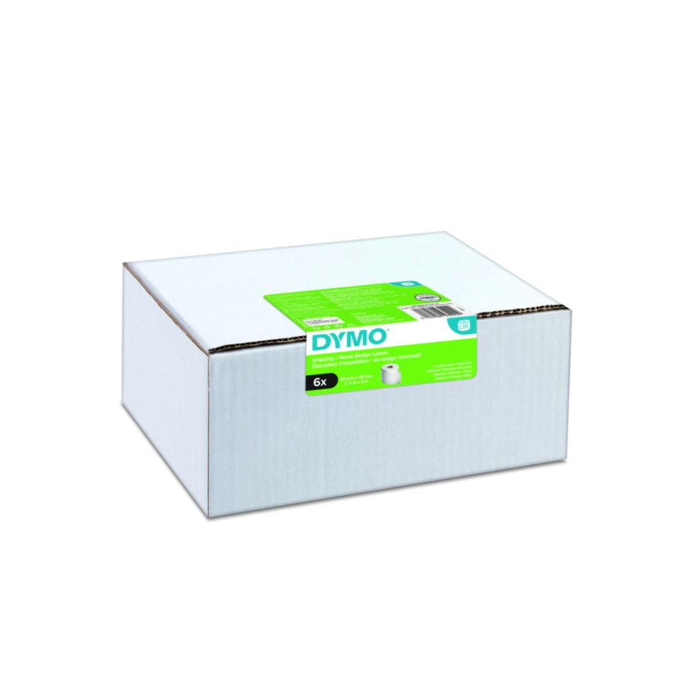 Dymo Original Label for LabelWriter, Big Pack White, Permanent, 6 x 220 Labels, 54mm x 101mm

