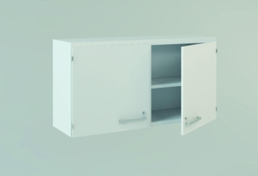 Wall-mounted cabinet 1200x630x366mm 2 doors, 1 shelf, lockable