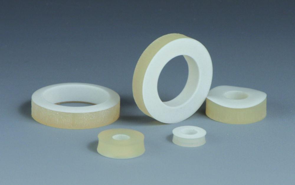 Bohlender Gasket and Washer for GL 25 Dia. 22mm x Dia. 8mm, Silicone-PTFE