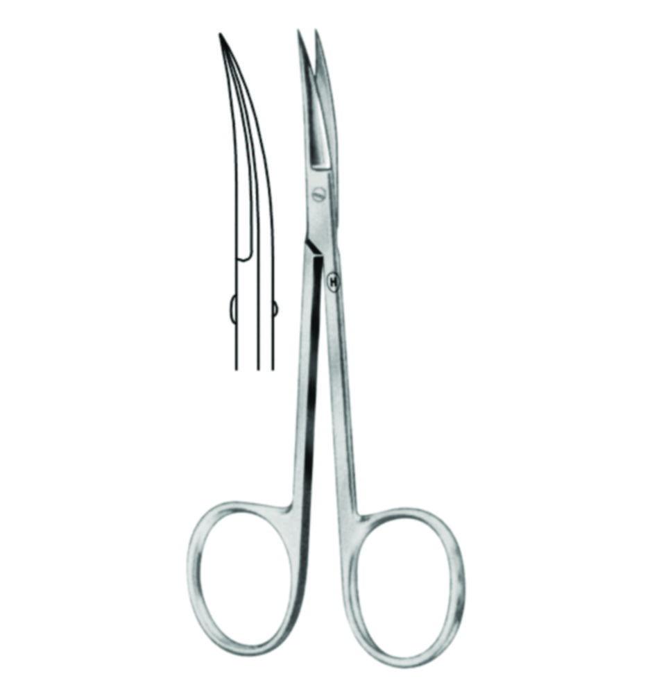Karl Hammacher Surgical Scissors – Rust-Free, Pointed/Pointed, Curved, 115 mm

