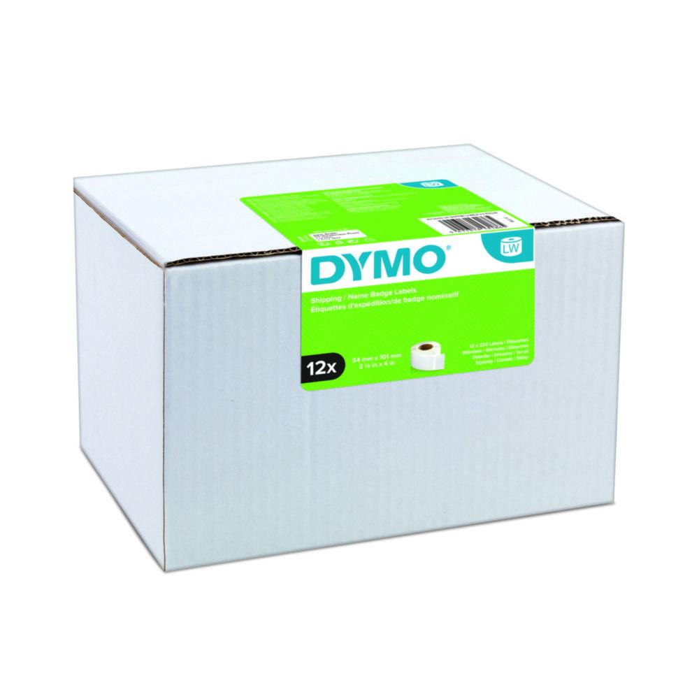 Dymo Original Label for LabelWriter, Big Pack, White, Permanent, 12 x 220 Labels, 54mm x 101mm