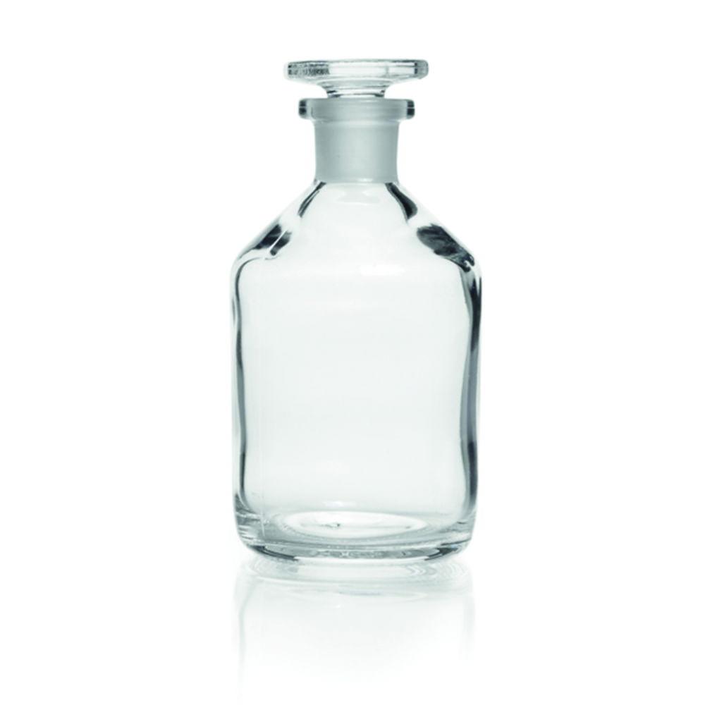 DWK Duran Narrow Neck Reagent Bottle, Soda Glass, Clear, with NS Glass Stopper, 250ml