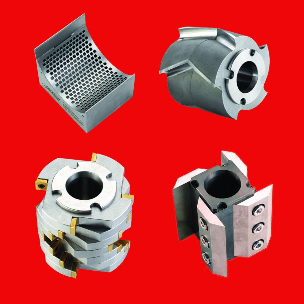 Fritsch Rotor with Straight Cutter and Knives, Tool Steel for Precision Grinding