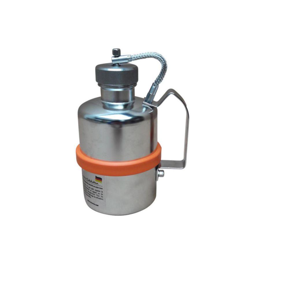 Safety-can 1/2l with screw cap 1¼", flame trap and pressure control valve