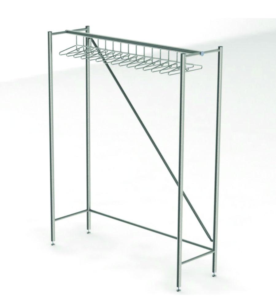 Cleanroom- wardrobe 1300 x 500 x 2000 mm, 12 hangers, STGAVK-130-50-HIG