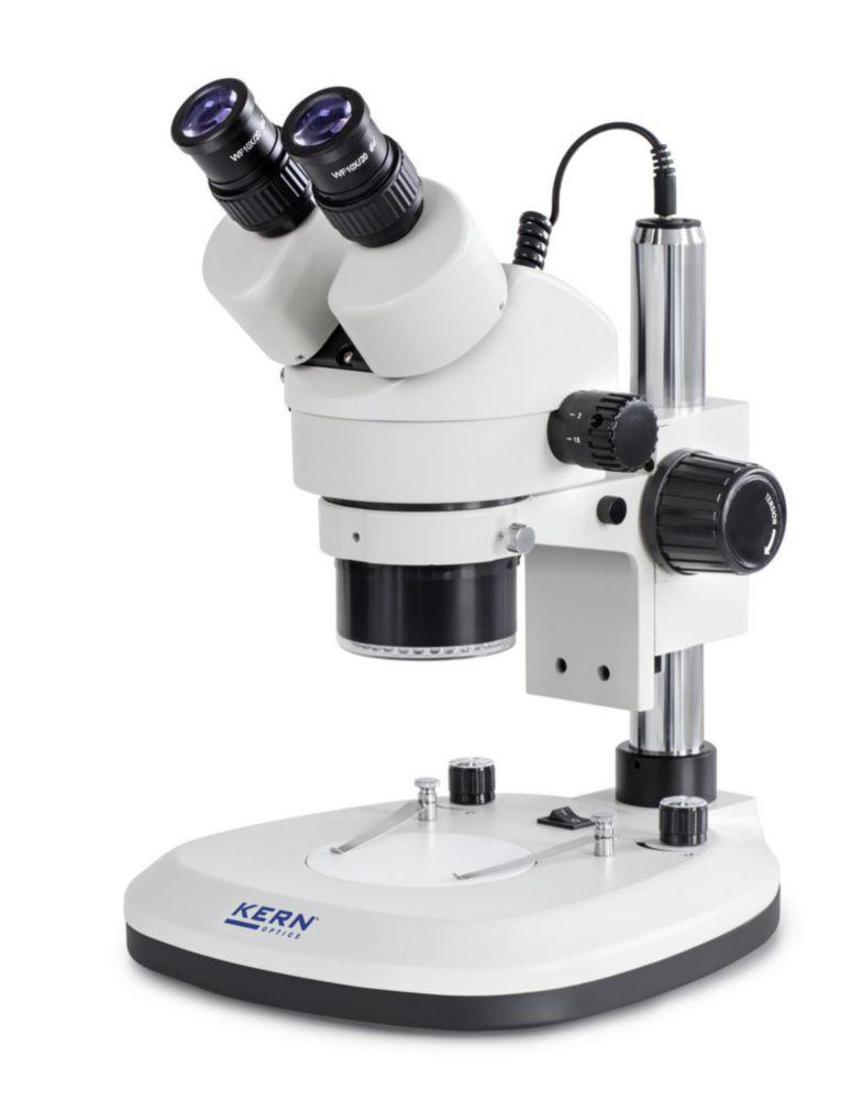 Kern Stereo-Zoom Microscope 0.7x-4.5x, HWF 10x/20, LED, Binocular
