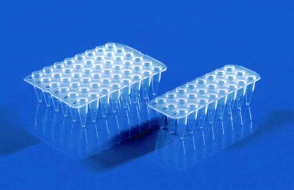 BRAND PCR Plates 24-Well 0.2 mL PP Thin-Walled Flexible Transparent Without Frameworks High Wells (Pack of 40)

