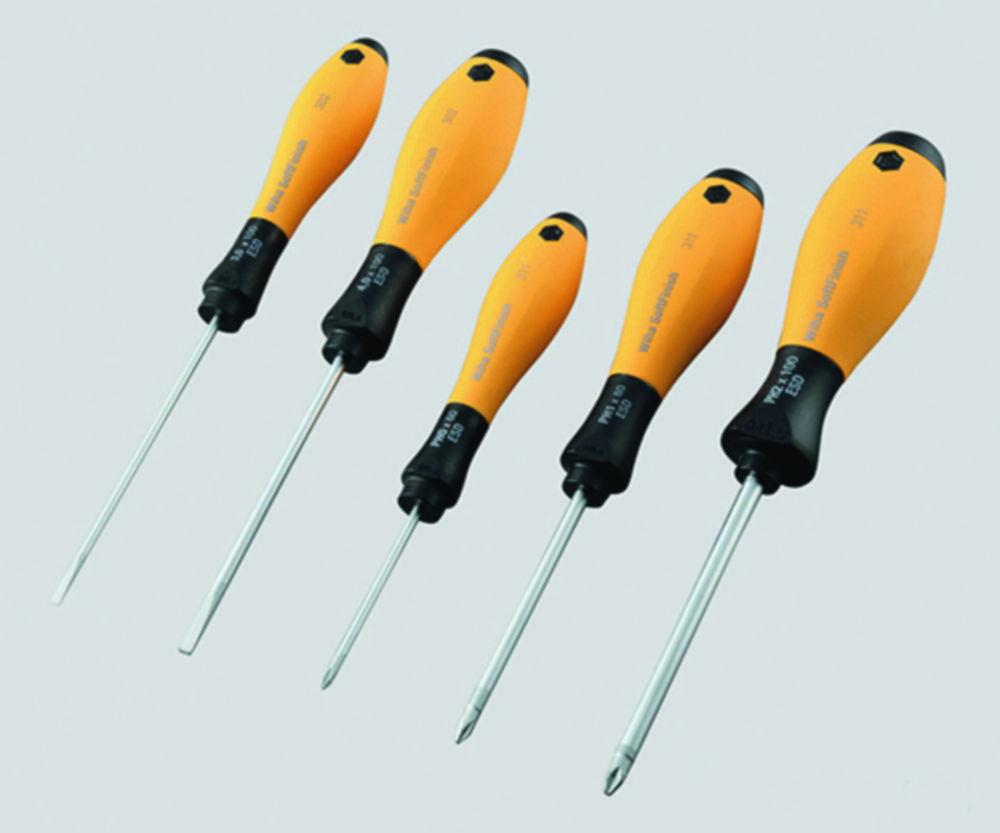 As One ESD Flat-Bladed Screwdriver Soft Finish Antistatic, 302ESDS55

