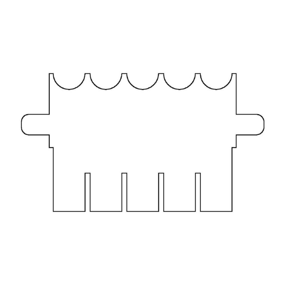 Thistle Scientific Comb with 5 Samples, 1 mm Thick