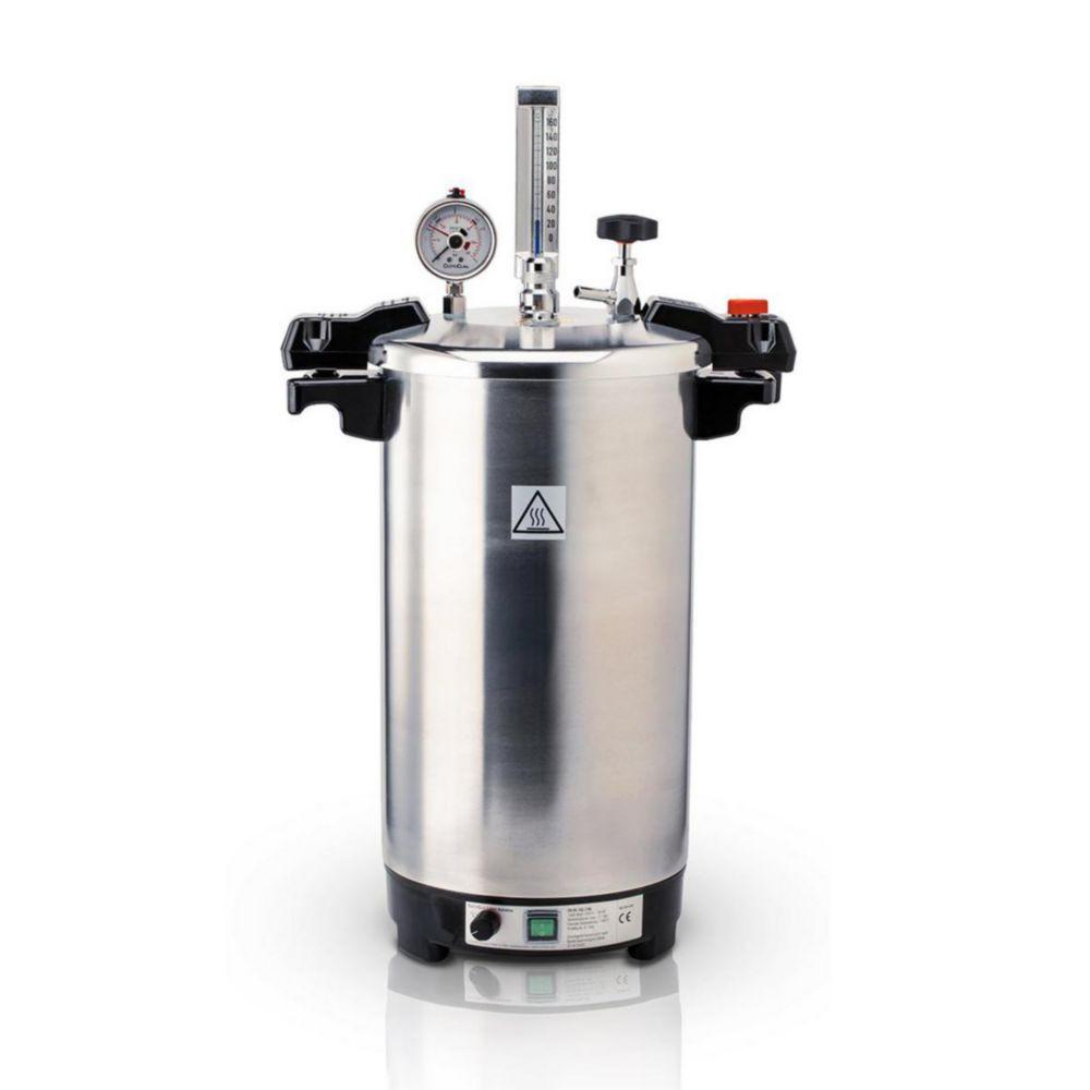 CertoClav Benchtop Autoclave, Aluminium, Pressure 2.7 Bar, Heating Power 1600-1750 W, 18L GS, Capacity 18L, Diameter 240mm