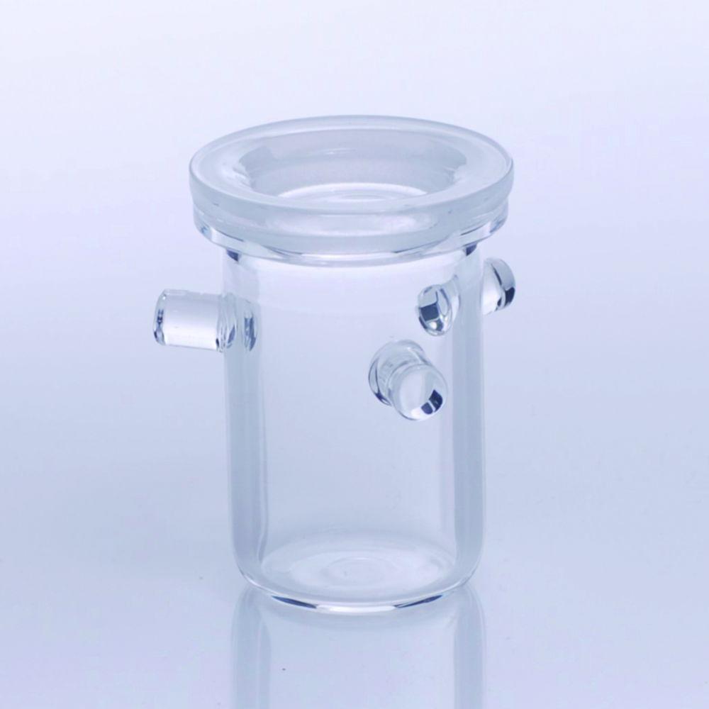 proQuarz Quartz Glass Crucible as per Rademacher, 27 mm dia., 45 mm height