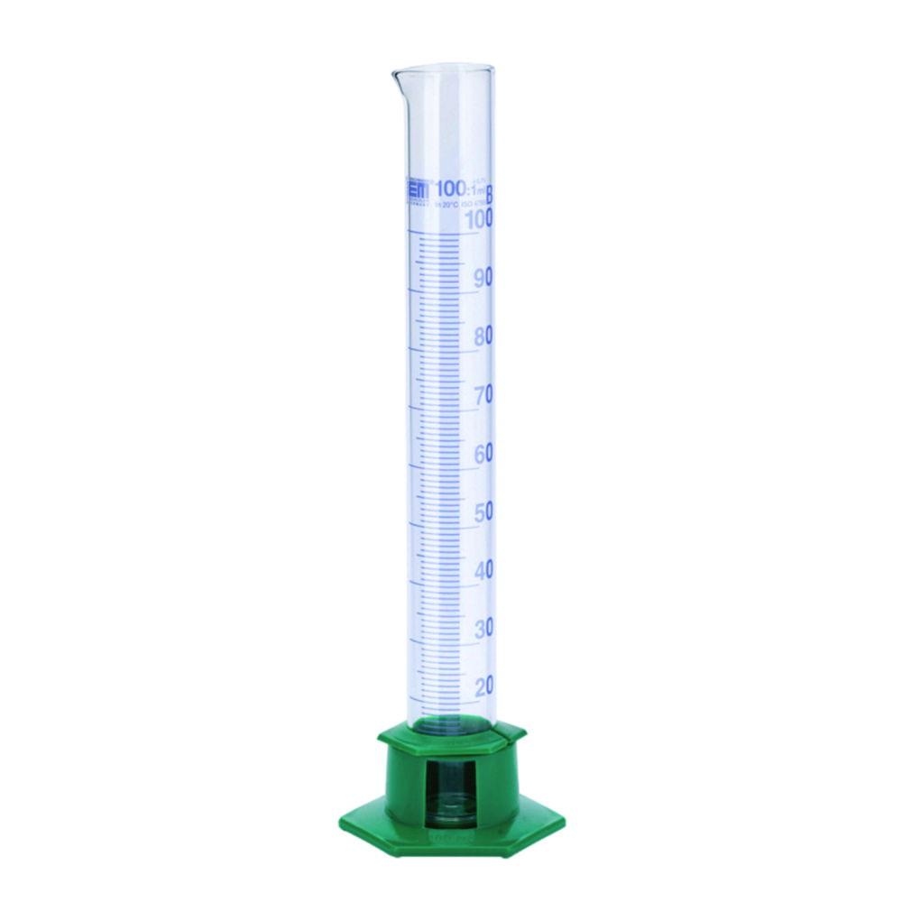 Hirschmann Measuring Cylinder 500 ml with Plastic Foot