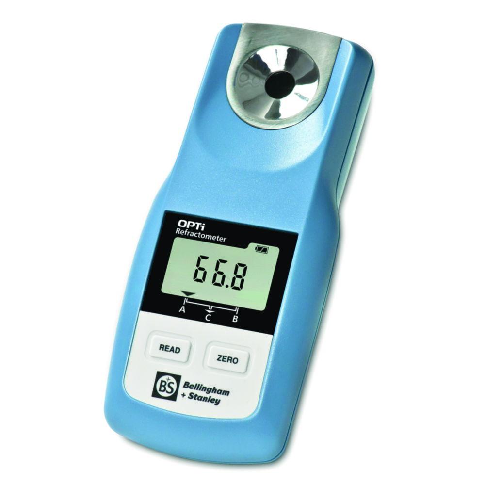 Bellingham and Stanley Digital Hand Refractometer OPTi Multiscale Measuring Range 0-95 Brix, with 50 Measuring Scales