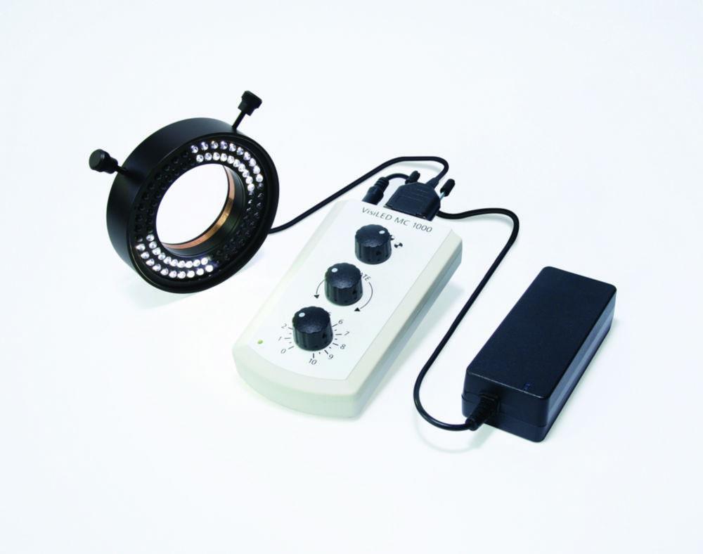Schott VisiLED Set, including MC 1100 controller ringlight S80-55 and power adapter consisting of: 400.080+400.050+400.255