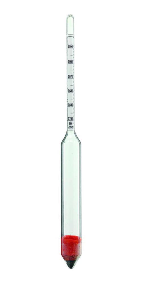 Ludwig Schneider Precision Density Hydrometer S50-080 0.800-0.850:0.002 g/cm³, Length 190 mm, without Thermo Scientificmeter
