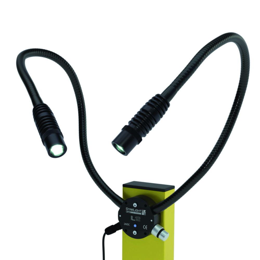 Starlight Opto LED Incident Lamp with Protective Glass, 2-Armed, Arm Length 600 mm