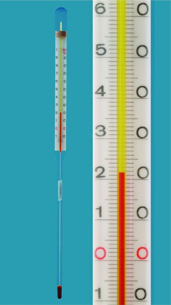 Amarell Industrial Thermometer 303mm, -30...+50:1°C, Special Filling Red