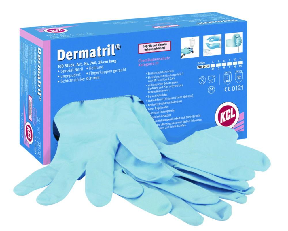 Honeywell KCL Dermatril 740, Size 6 Disposable Gloves Pack of 100
