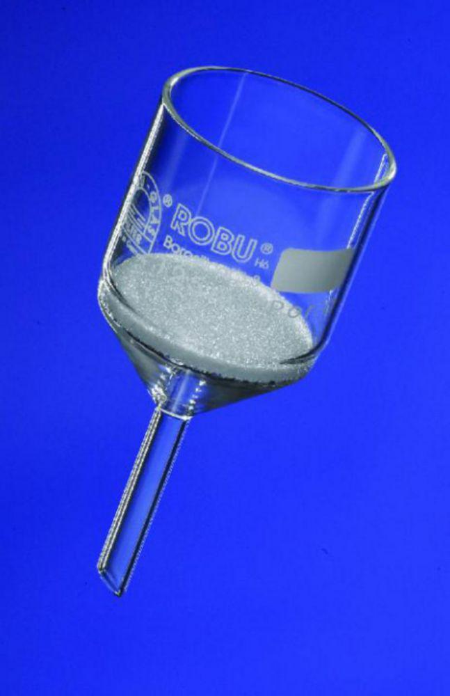 Filter funnels 125ml posority F, 60mmØ, 10mm stem Ø