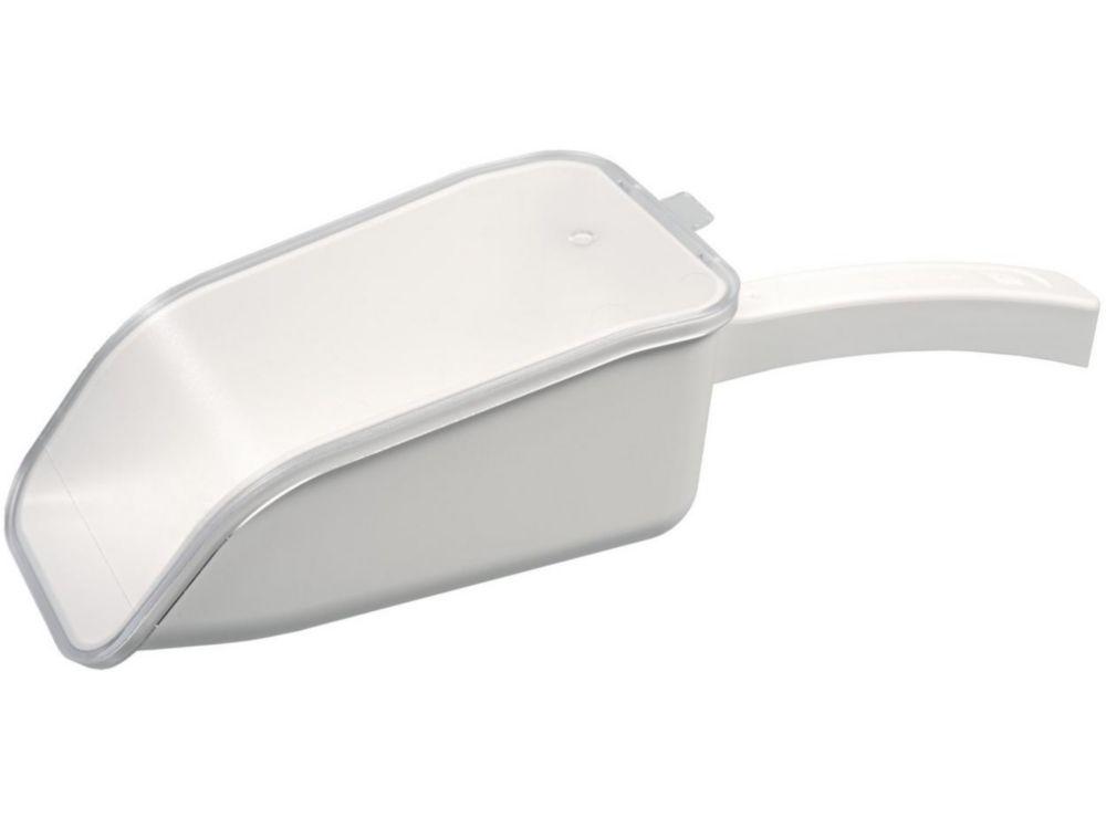 Bürkle LaboPlast Sample Scoop 500 ml with Lid, PS, White, Disposable, Pack of 10