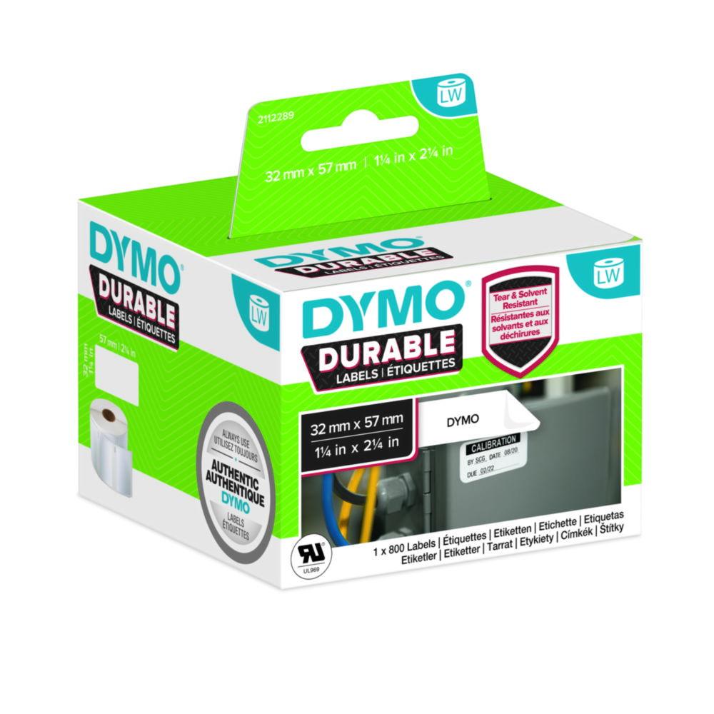Dymo Original High Performance Label for LabelWriter, Plastic Coated White Permanent Resistant, 32mm x 57mm (1 x 800 Labels)

