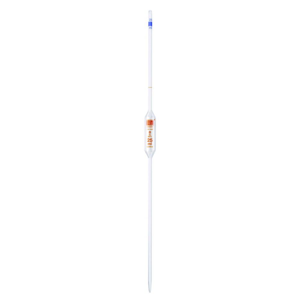 Hirschmann Laborgeräte Volumetric Pipette 15mL, Amber Grad, Clear