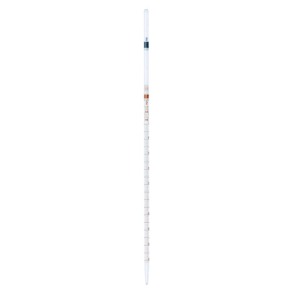 Hirschmann Pipette 20:0.1 ml, 360 mm class AS, Conformity Certified, Amber Graduated, with Dated Batch Identification