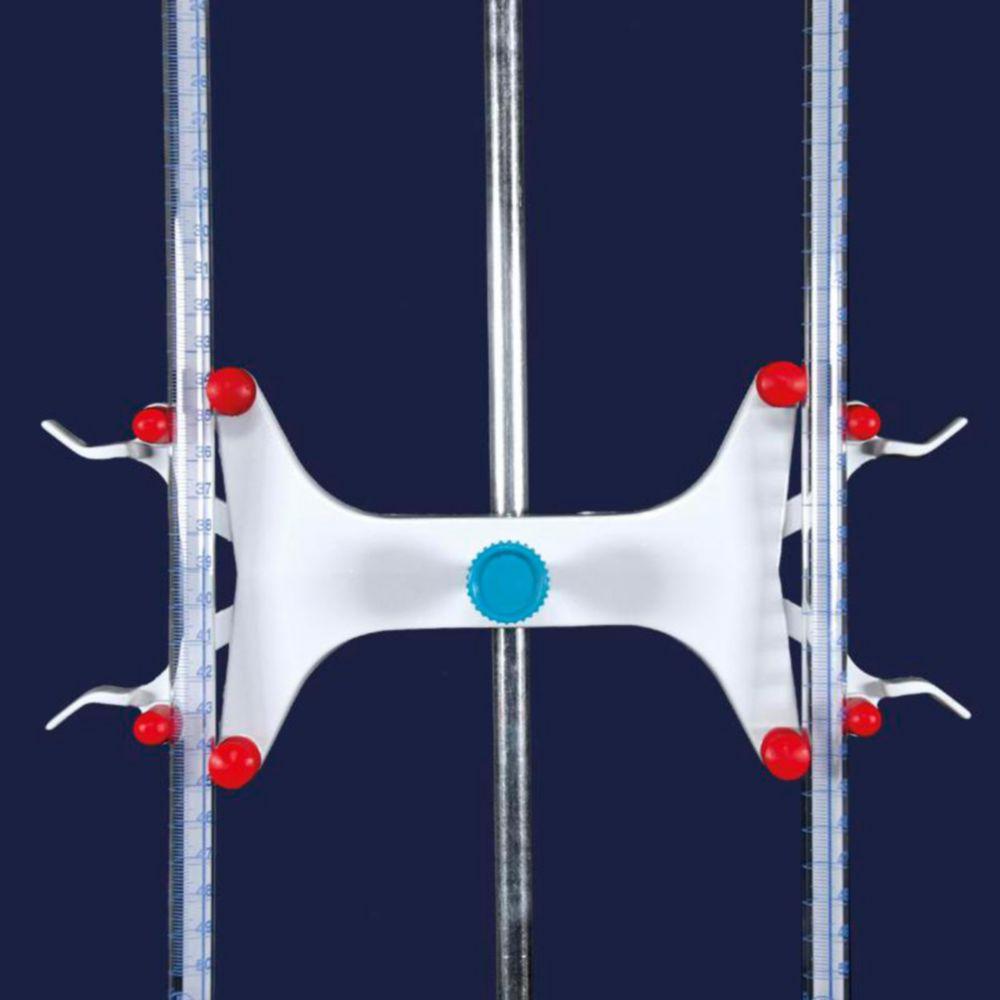 ISOLAB Burette Clamp Steel for 2 Burettes