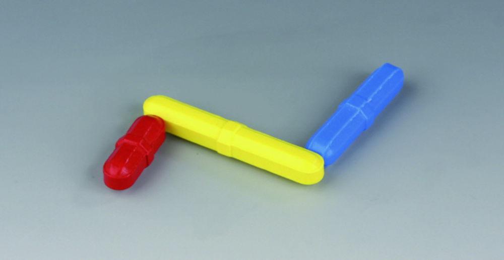 Bohlender Magnetic Stirring Bar, Coloured 50x8 mm, Yellow, PTFE