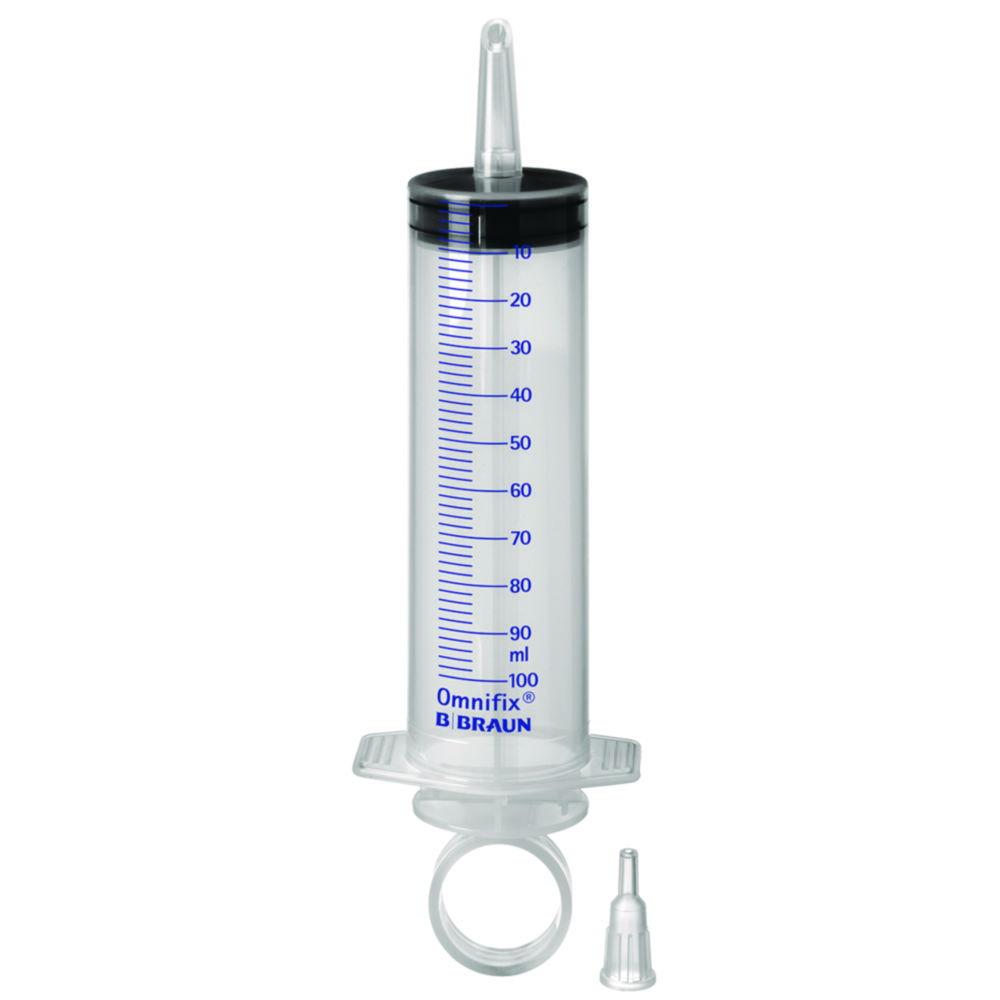 B. Braun SOL-M Disposable Syringe 100 ml, PP with Catheter Hub, 3 Parts, with Luer Adapter