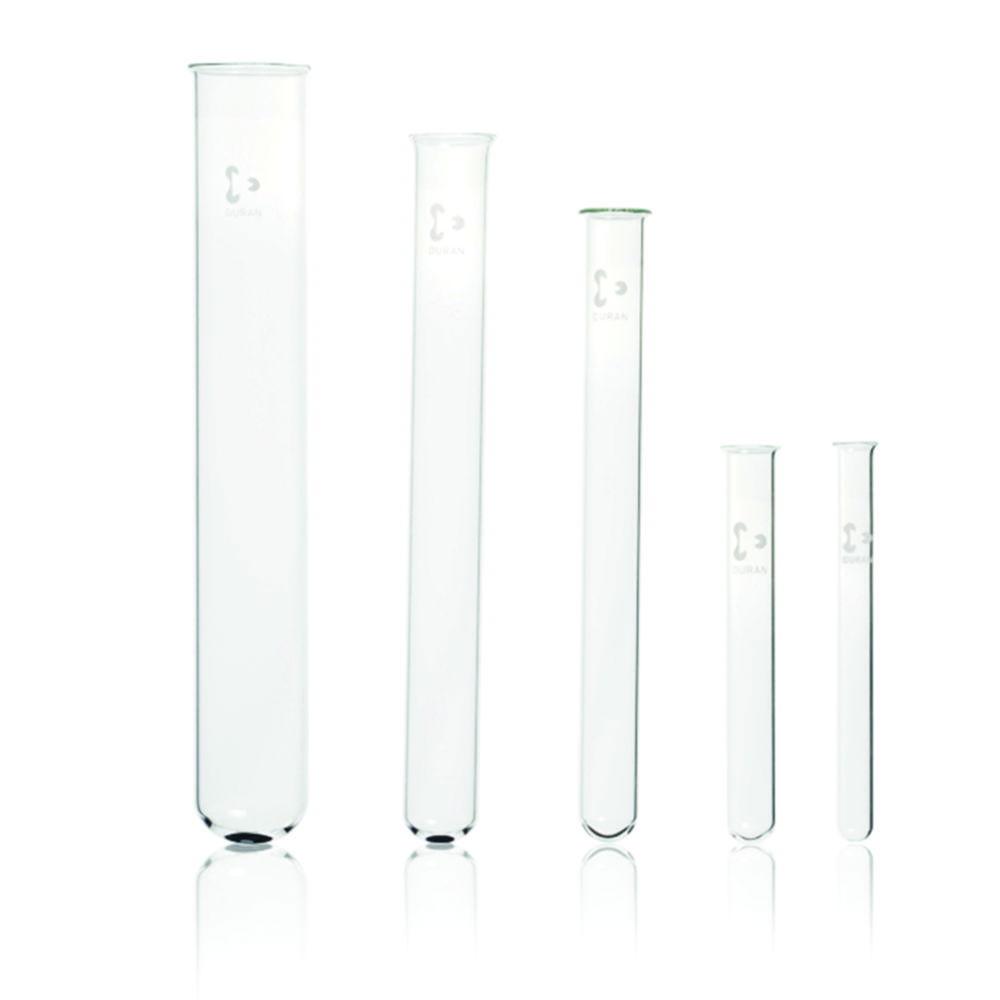 DWK Duran Test Tubes 12x75mm Pack of 100, with Rim