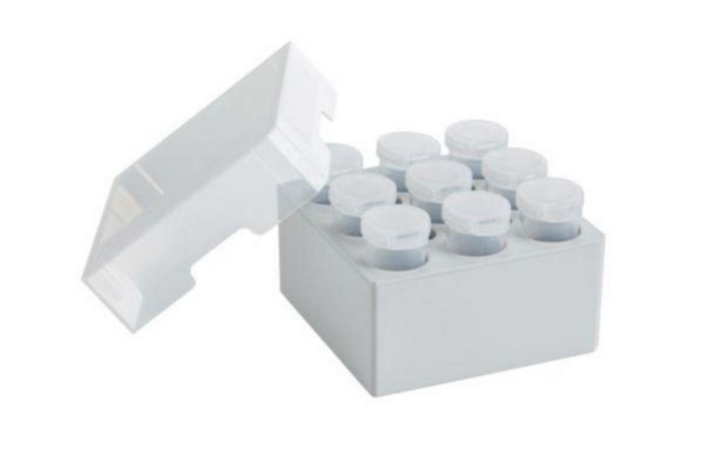 Eppendorf Storage Box 3 x 3 for 9 Tubes, Autoclavable with Lid and Alphanumeric Code (Pack of 2)

