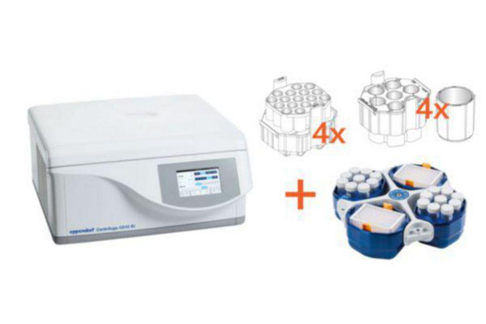 Eppendorf Centrifuge 5910 Ri G Refrigerated Centrifuge with Rotor S-4xUniversal and Universal Cups, 230 V, 50/60 Hz