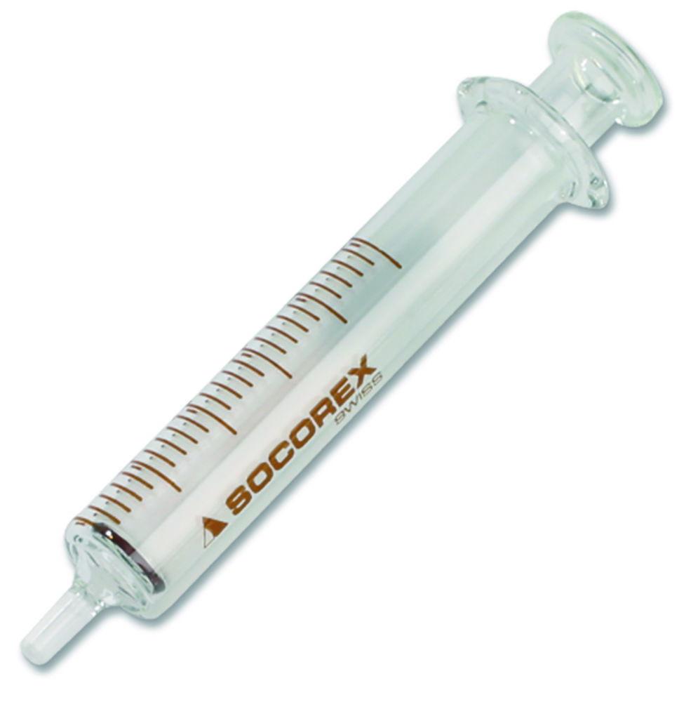 SOCOREX DOSYS™ 155 10 ml Graduated Glass Syringe with Glass Luer Adapter (Pack of 3)

